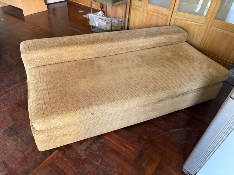 น้ำตาล ผ้า 4 ที่นั่ง โซฟาสภาพดี 190ซม.