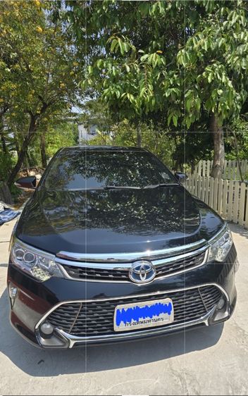 Toyota Camry 2015 2.5 Hybrid Sedan ไฮบริด ไม่ติดแก๊ส เกียร์อัตโนมัติ ดำ รูปที่ 2