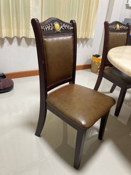 โต๊ะกินข้าวหินอ่อนพร้อมเก้าอี้ 6 ที่นั่ง  รูปที่ 3