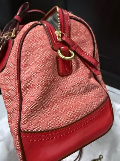 Coach 25047 Poppy Mini Oxford Signature C Satchel Purse รูปที่ 7