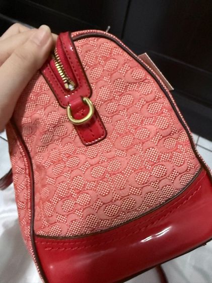 Coach 25047 Poppy Mini Oxford Signature C Satchel Purse รูปที่ 6