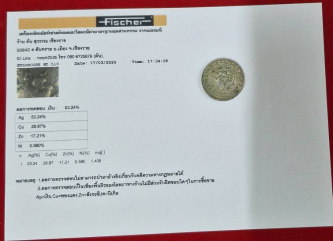 เหรียญเนื้อเงินโบราณต่างประเทศ ( พร้อมใบแสกน ) รูปที่ 3