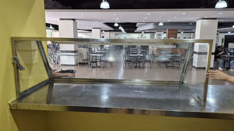 ตู้กระจกครอบข้าวแกง ขนาดความยาว1.80เมตร สูง0.60เมตร ลึก0.70เมตร รูปที่ 4