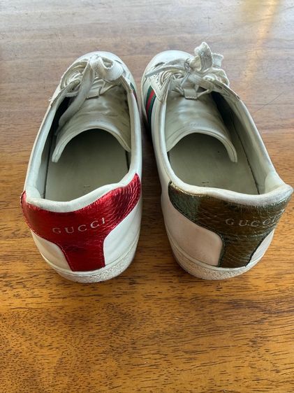 ขาว อื่นๆ รองเท้าผ้าใบ UK 9 | EU 43 1/3 | US 9.5 รองเท้า Gucci Ace Sneaker with Bee