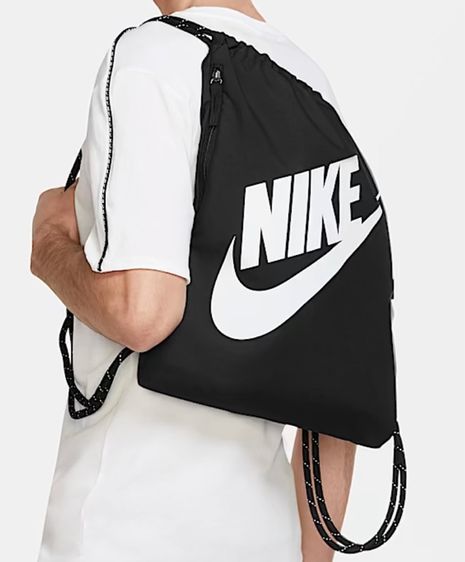 Nike Heritage กระเป๋าแบบมีเชือกผูก 🖤 13 ลิตร รูปที่ 5