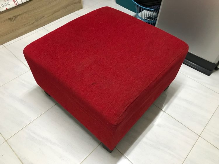 แดง ผ้า 1 ที่นั่ง โซฟาสตูล