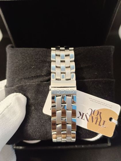 นาฬิกาGucci 5500L Stainless Steel Quartz Analog Black Dial Ladies' Watch  รูปที่ 2