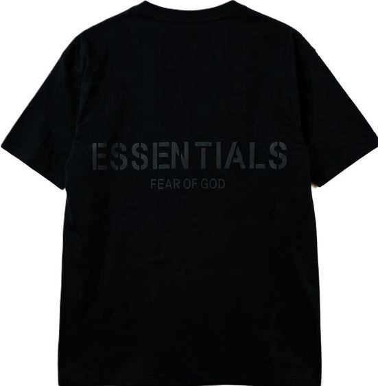 Fear of God ESSENTIALS Black Crewneck T-Shirt รูปที่ 10