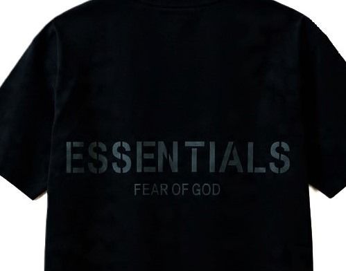 Fear of God ESSENTIALS Black Crewneck T-Shirt รูปที่ 8