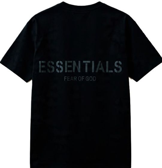 Fear of God ESSENTIALS Black Crewneck T-Shirt รูปที่ 9