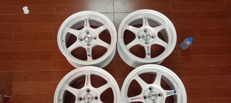 แม็กไหม่ 4 รู 100 ขอบ 15 สวยๆคับ 4 วง ส่งได้จ้า รูปที่ 2