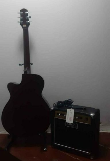 กีต้าร์โปร่งไฟฟ้าพร้อมตู้ลำโพง mr.7 40 วัตต์ครบชุด รูปที่ 7