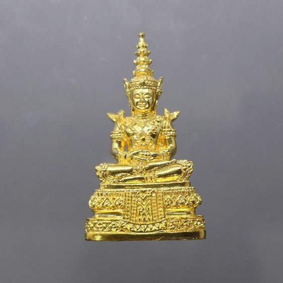 พระแก้วมรกต มจร. เนื้อกะหลั่ยทอง มหาวิทยาลัยสงฆ์ ที่ระลึกสร้างอาคารที่จังหวัดอยุธยา พิธีใหญ่ วัดพระแก้ว ปี2543 พร้อมตลับเดิม รูปที่ 2