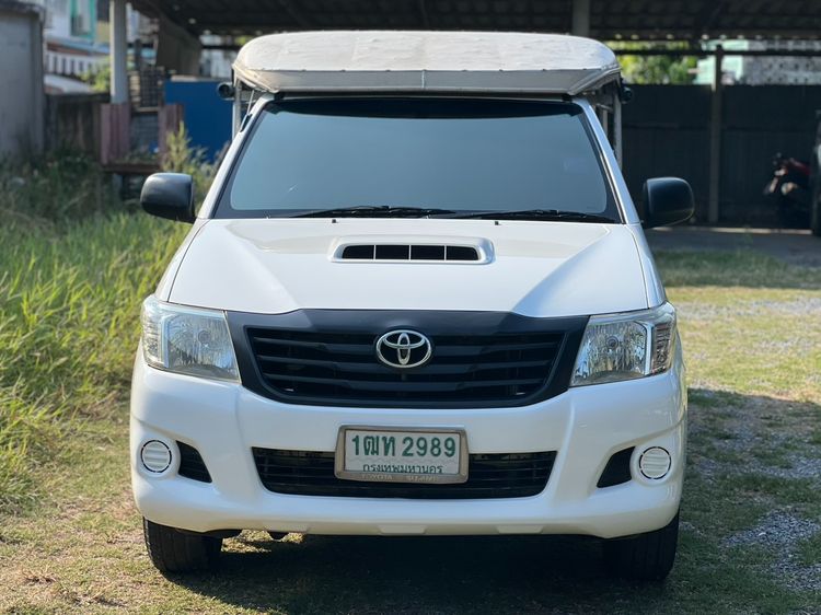 Toyota Hilux Vigo 2015 2.5 J STD Pickup ดีเซล ไม่ติดแก๊ส เกียร์ธรรมดา ขาว รูปที่ 3