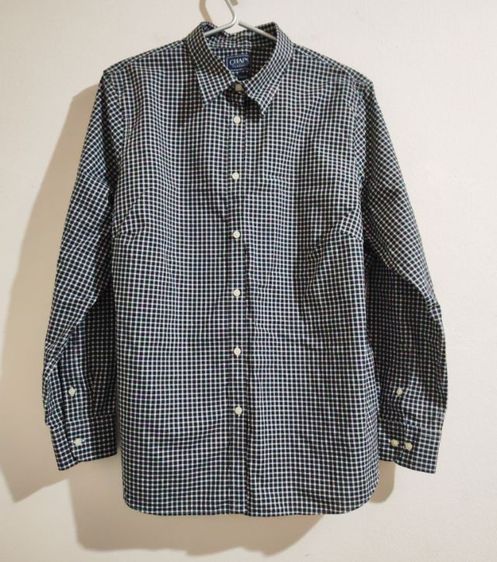 ดำ L เสื้อเชิ้ตและเสื้อผู้หญิง อื่นๆ เสื้อเชิ้ตแขนยาวลายสก็อตเล็ก 