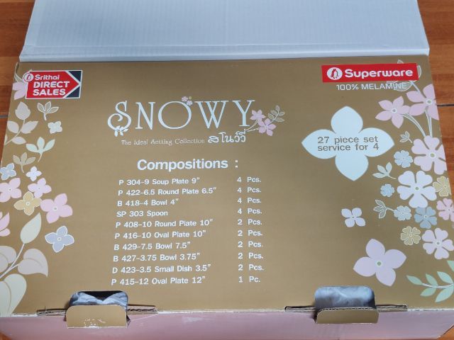 ชุดจานชามเมลามีน SriThai รูปที่ 2