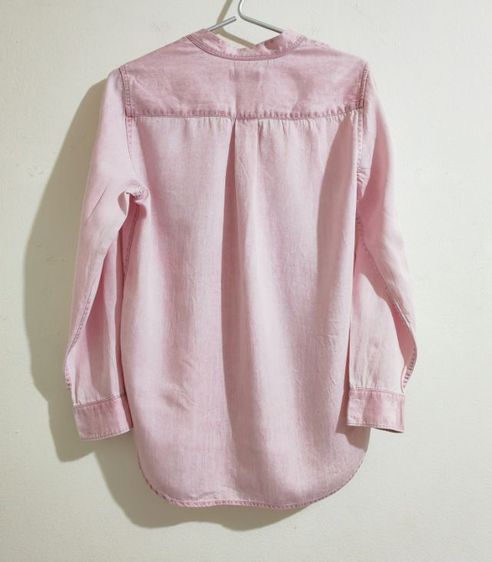 เสื้อเชิ้ตทรงสวม สีชมพู รูปที่ 8