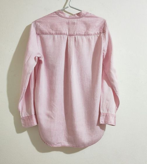 เสื้อเชิ้ตทรงสวม สีชมพู รูปที่ 7