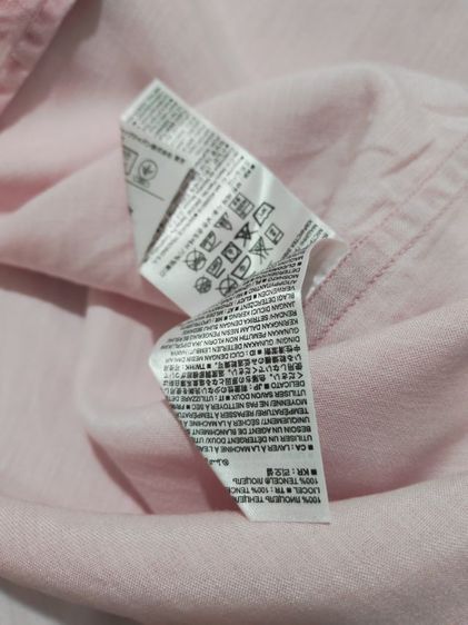 เสื้อเชิ้ตทรงสวม สีชมพู รูปที่ 12