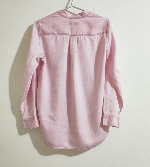 เสื้อเชิ้ตทรงสวม สีชมพู รูปที่ 6