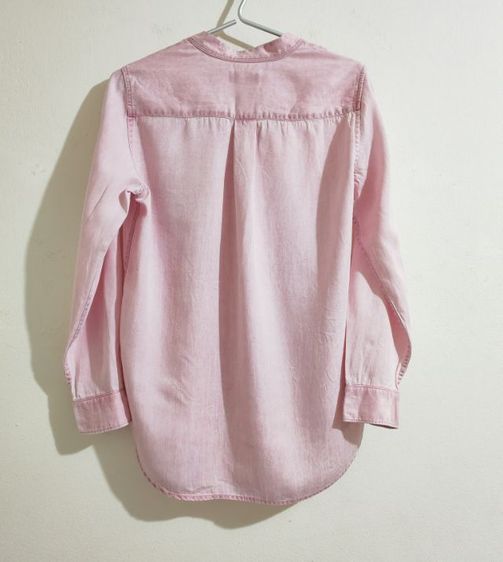 เสื้อเชิ้ตทรงสวม สีชมพู รูปที่ 10