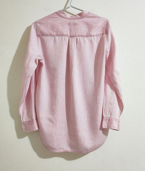 เสื้อเชิ้ตทรงสวม สีชมพู รูปที่ 9