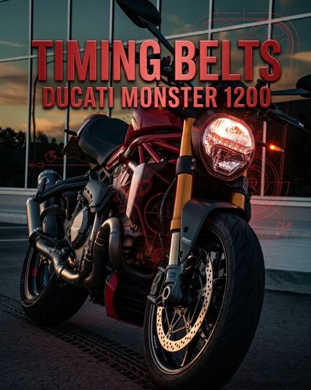 Timing Belts สายพานเกรดพรีเมียม มาตรฐานโรงงาน ใช้กับ Ducati Monster 1200 รูปที่ 3