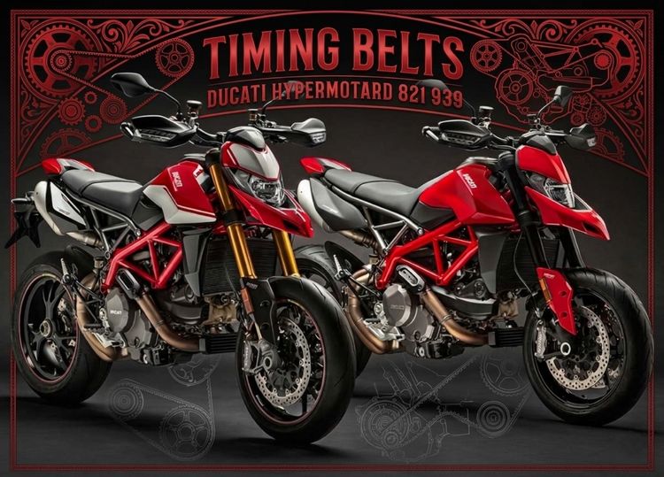 Timing Belts สายพานใช้กับ Ducati Hypermotard 821 939 (ราคาต่อเส้น) รูปที่ 2