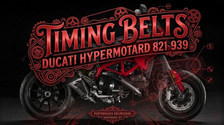 Timing Belts สายพานใช้กับ Ducati Hypermotard 821 939 (ราคาต่อเส้น) รูปที่ 3
