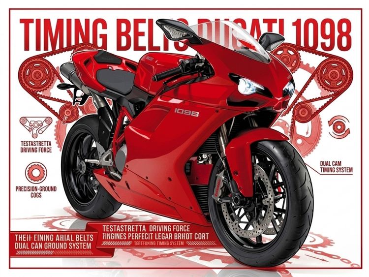 Timing Belts สายพานใช้กับ Ducati 1098 (ราคาต่อเส้น)