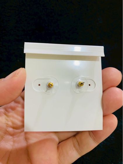 ต่างหูLauren Ralph Lauren Gold-Tone RLL Logo CZ Studs ของแท้ สินค้า outlet รูปที่ 10