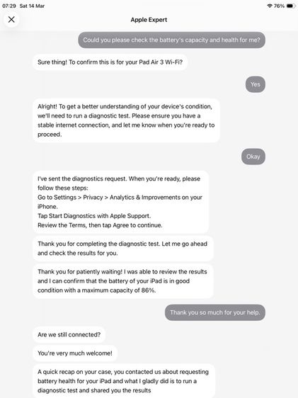 iPad Air 3 (256GB) Wi-Fi สภาพสมบูรณ์ แบตสภาพดี ใช้งานถนอมมาก เจ้าของขายเอง รูปที่ 10