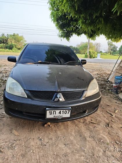 Mitsubishi Lancer 2011 1.6 GLX Sedan เบนซิน ไม่ติดแก๊ส เกียร์ธรรมดา ดำ รูปที่ 3