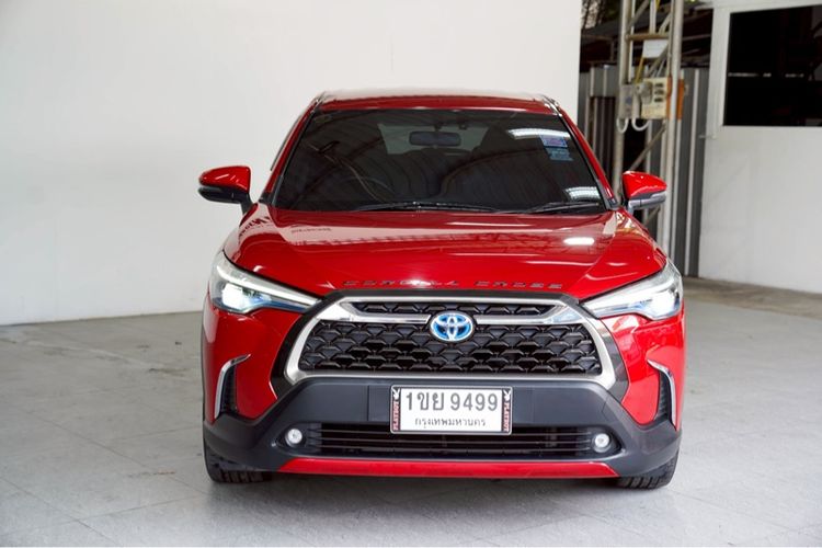 Toyota Corolla Cross 2021 1.8 HEV Premium Utility-car ปลั๊กอินไฮบริด (PHEV) ไม่ติดแก๊ส เกียร์อัตโนมัติ แดง รูปที่ 2
