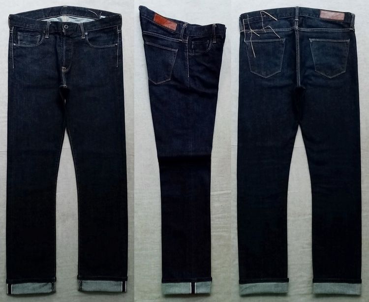 ริมแดง สีเข้ม ยีนส์ KURO JAPAN