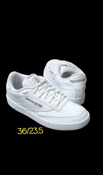 รองเท้าผ้าใบ ขาว หนังแท้ UK 4 | EU 36 2/3 | US 5.5 Reebok size 36 23.5cm.