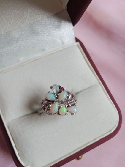 อื่นๆ แหวนเงินแท้ หัวพลอยโอปอ จากต่างประเทศ( ขนาดเบอร์ 57 -58)