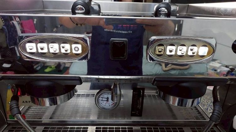 เครื่องชงกาแฟ 2 หัวชง La Nuova Era : Arpa LUX 2 Gr. สภาพดี รูปที่ 12