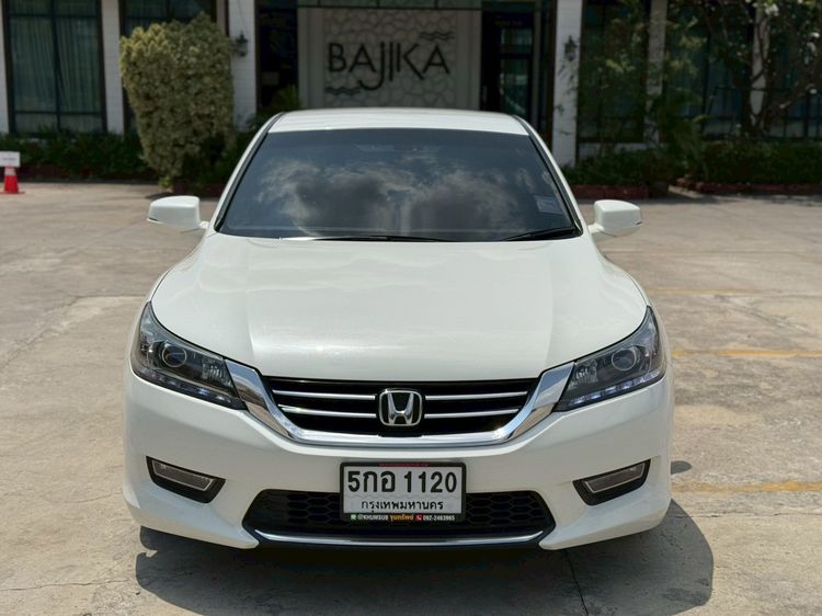 Honda Accord 2014 2.0 EL NAVI Sedan เบนซิน ไม่ติดแก๊ส เกียร์อัตโนมัติ ขาว รูปที่ 2