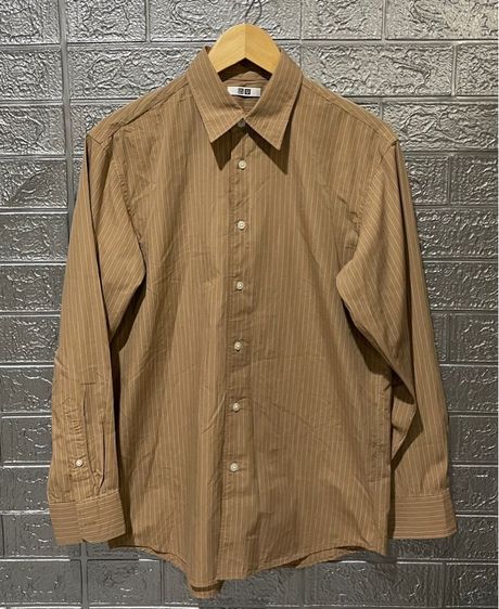 น้ำตาล M แขนยาว เสื้อเชิ้ต อื่นๆ เสื้อ Uniqlo