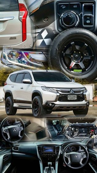 Mitsubishi Pajero Sport 2016 2.4 GT Premium Utility-car ดีเซล ไม่ติดแก๊ส เกียร์อัตโนมัติ ขาว รูปที่ 3