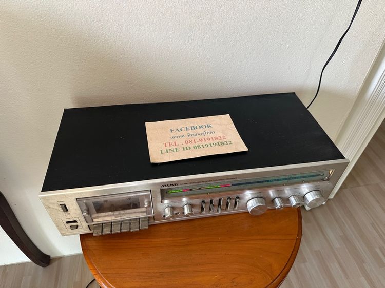 เครื่องเล่นเทปโบราณ ยังใช้งานได้ เทปยังหมุน 