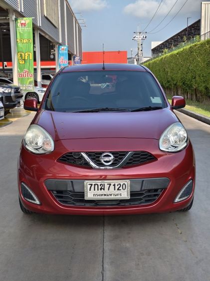 Nissan March 2017 1.2 E Sedan เบนซิน ไม่ติดแก๊ส เกียร์อัตโนมัติ แดง รูปที่ 2