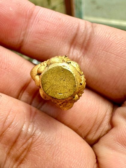 พระพิฆเนศนั่งบัว กรุวัดมหาธาตุลพบุรี แก่ทองโบราน มีคราบกรุ เดิมๆ รูปที่ 5