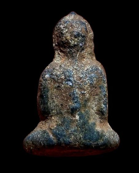 พระร่วงนั่ง เนื้อชินเขียว เก่ามาก  รูปที่ 3