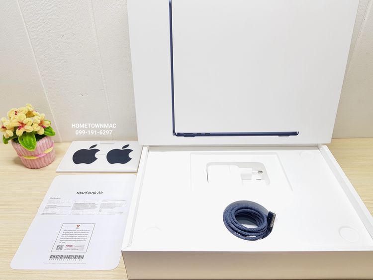 MacbookAir (Retina13", 2022) M2 8-Core CPU 10-Core GPU SSD 256Gb Ram 16Gb Midnight ครบกล่อง แบต100 รูปที่ 2