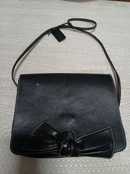 กระเป๋าหนังแท้สีดำ รูปที่ 2