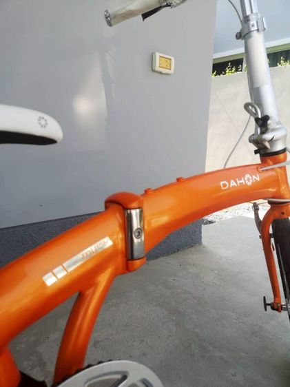 ส่งต่อ จักรยานพับ Dahon Mup9 สีส้ม มือสอง สภาพดีมาก ล้อ20นิ้ว เฟรมโค้ง นัดรับ กทม สะพานใหม่ รูปที่ 6