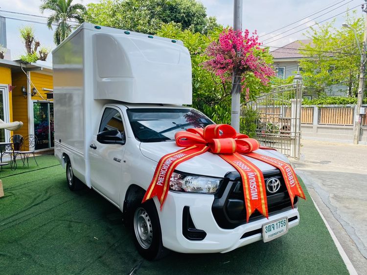 Toyota Hilux Revo 2021 2.4 Entry Pickup ดีเซล ไม่ติดแก๊ส เกียร์ธรรมดา ขาว รูปที่ 3