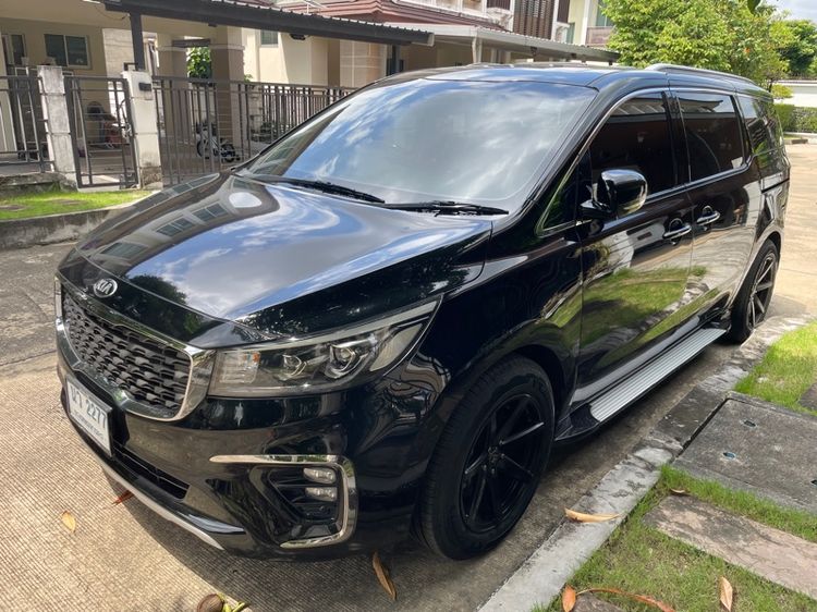 Kia Grand Carnival 2020 2.2 SXL Van ดีเซล ไม่ติดแก๊ส เกียร์อัตโนมัติ ดำ รูปที่ 3